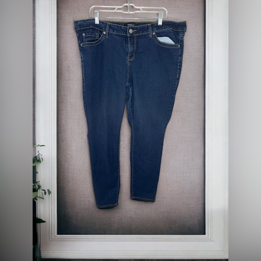 Torrid Denim Womens Size 20R Dark Blue Jeans Cotton Blend